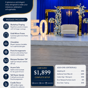 ROYAL BLUE 50TH PREMIUM PACKAGE