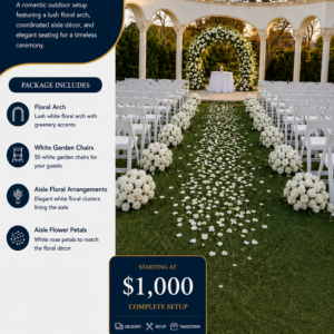 Classic White Garden Ceremony Package