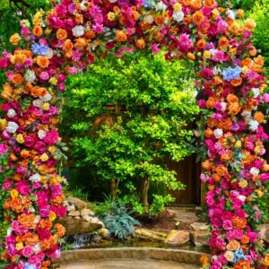 U shape floral arch 8ft x8ft